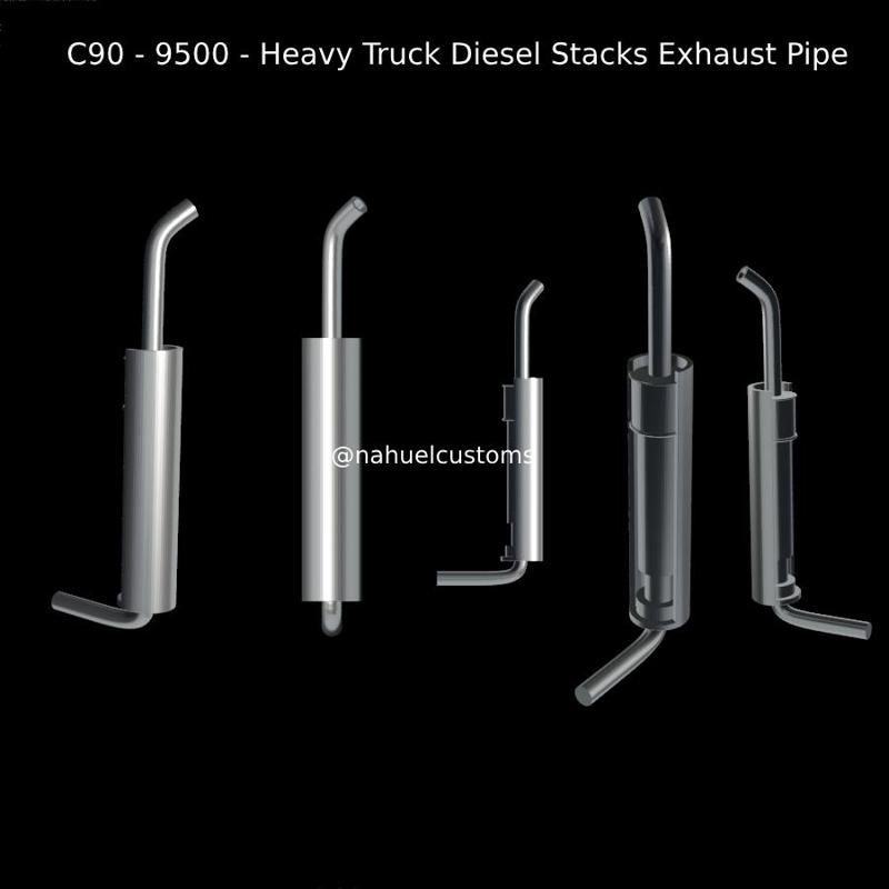 C90 - 9500 - Heavy Truck Diesel Stacks Exhaust Pipe