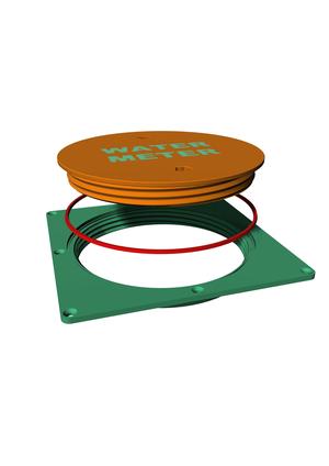 MARINE - WATER TIGHT DOOR - SQUARE BASE - 228X228MM