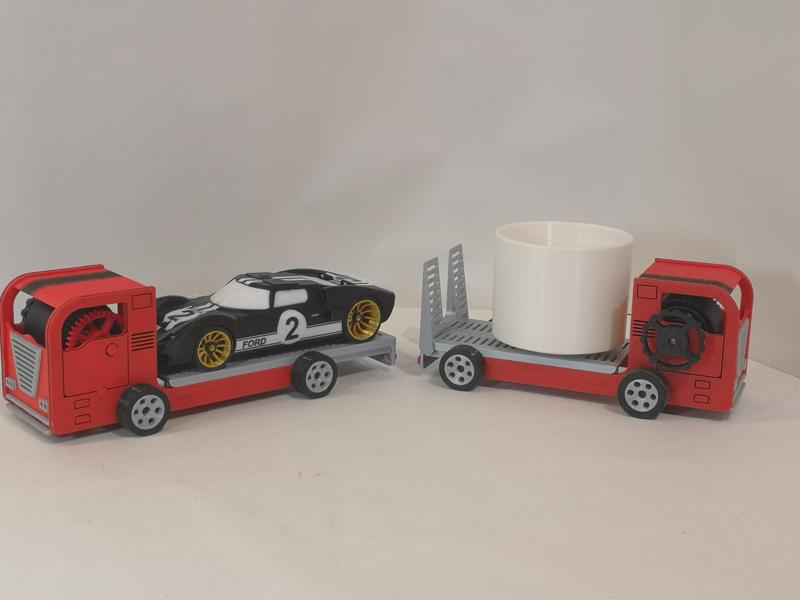 Spring Truck - Spring Car - Wind up mechanism