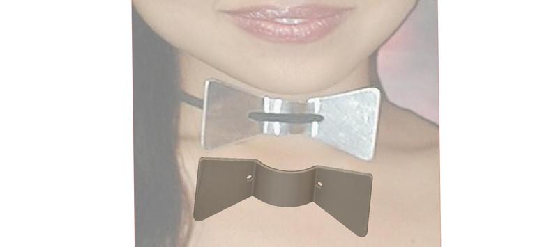 BDSM bow tie elegant form slave servant female sex play story decoration bdsm-02 3d-print and cnc