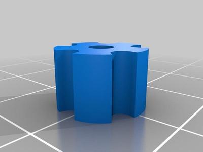 M2.5-nut knurled attachment