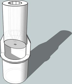 Newtonian telescope laser collimator - 1.25