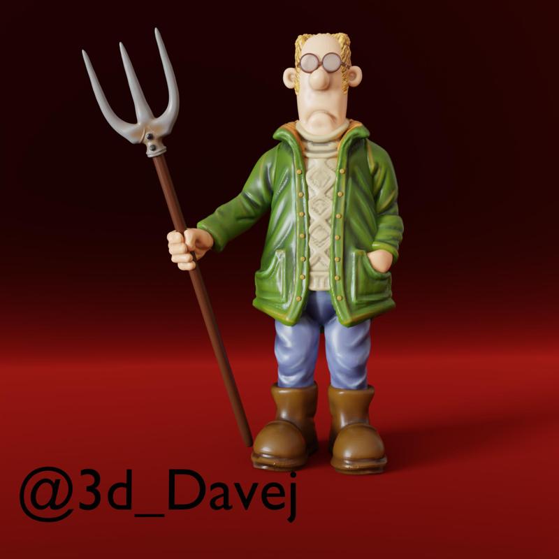 The farmer from shaun the sheep