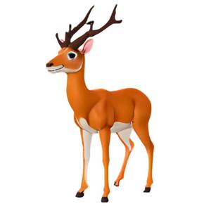 Charming Cartoon Deer