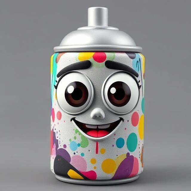 Graffiti Spray Can - Urban Art Inspiration 3D Model