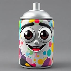Graffiti Spray Can - Urban Art Inspiration 3D Model