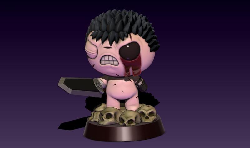 The Binding Of Isaac X Berserk Guts Video Game Anime Manga