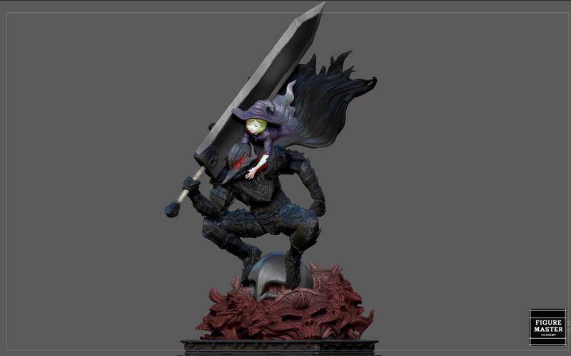 BERSERK GUTS  schierke SCIERKE FANTASY ANIME SWORD CHARACTER