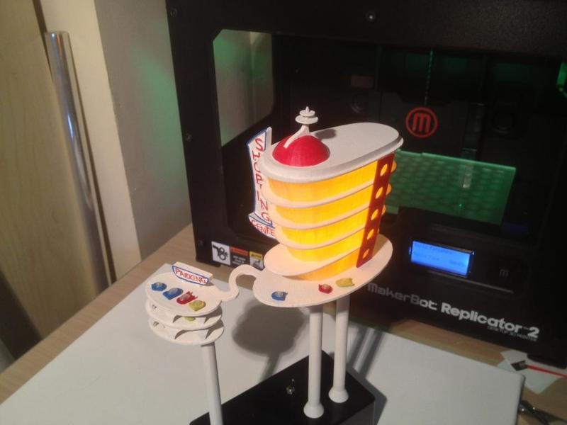 Jetsons Style Shopping Center Lamp