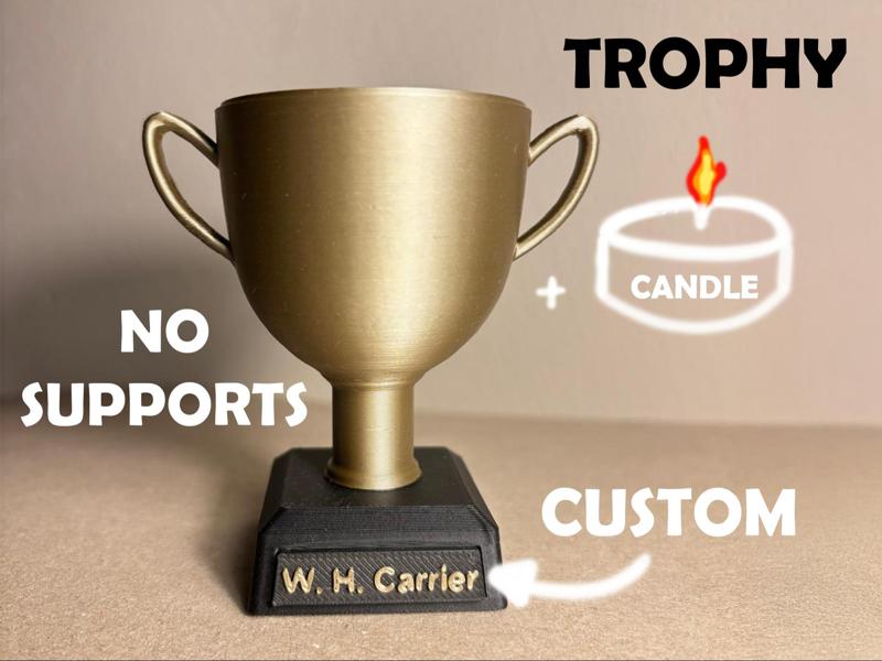 trophy, no supports, customisable