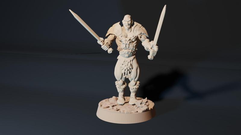32mm Barbarian Warrior