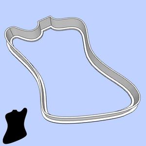 Music cookie cutters - guitar body shapes - Gibson Firebird (style 1)