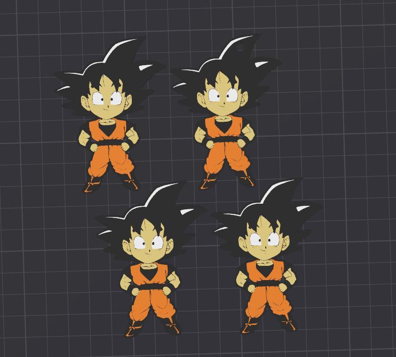 kid goku patch keychain dragonball magnetic