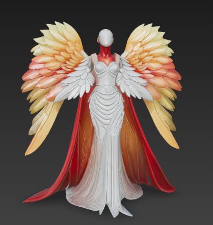 angel doll, doll head, mannequin, anime, hairstyle, decoration, bust, chain, beautiful dress, girls, fashion girls angel