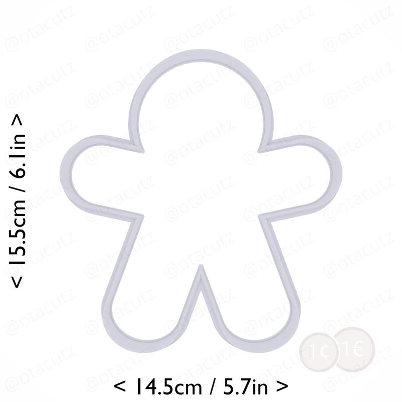 Gingerbread Man Cookie Cutter 5.75in / 14.6cm