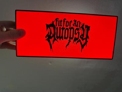 Fit For An Autopsy Lightbox