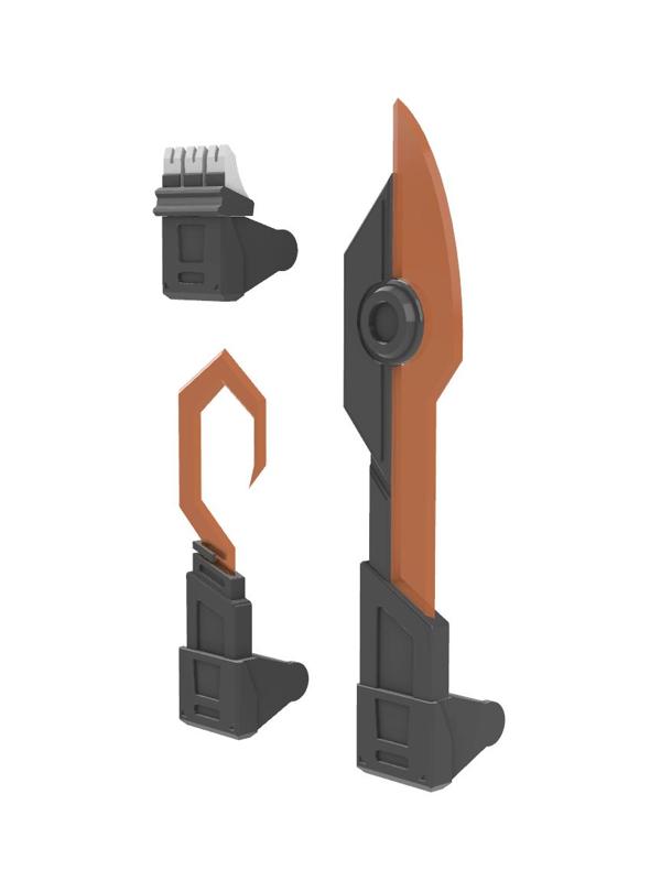 Transformers SS86 Optimus Prime Energon Hand Weapons (Sword/Hook/Knuckles)