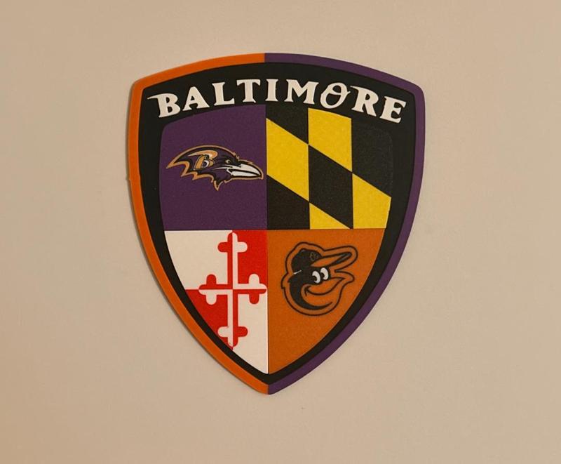Baltimore Orioles and Ravens Wall Sign