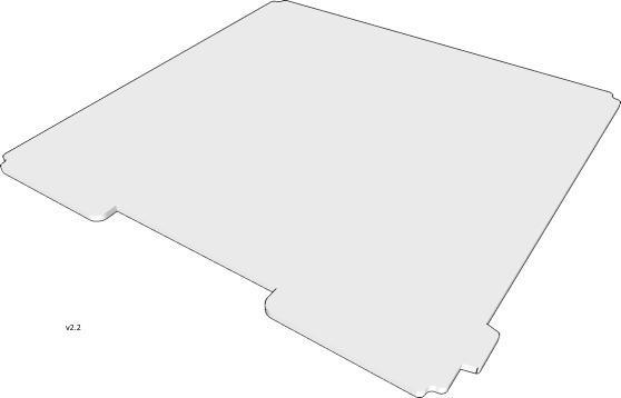PCB Heatbed MK2a Plate (4 hole mounting) (DXF)