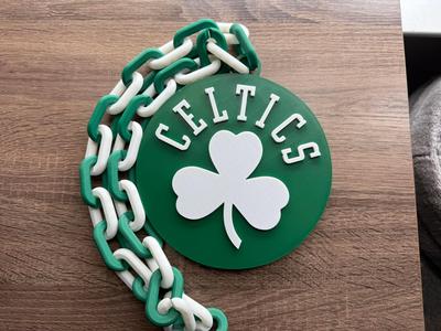 Boston Celtics Oversized Necklace, Pendant
