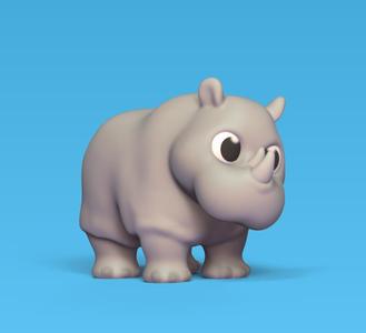 Cartoon Rhino