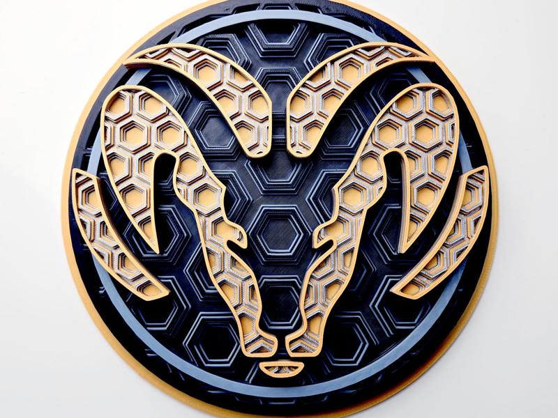 Dodge Ram Dimensional Mosaic