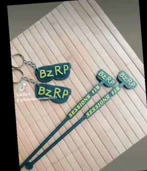 BIZZARAP BZRP KEYCHAIN + DRINK STIRRER 18 YEARS OLD
