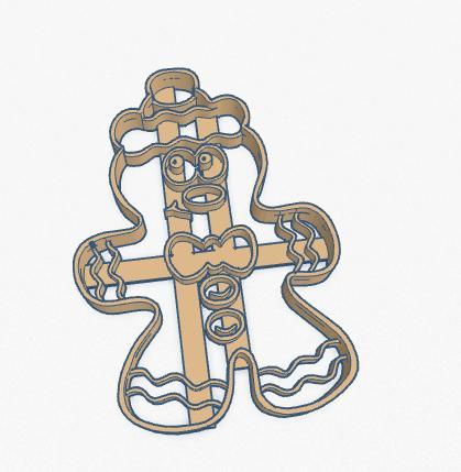 Cookie Cutter Christmas Gingerbread  Galletita Muñeco Jengibre Navidad