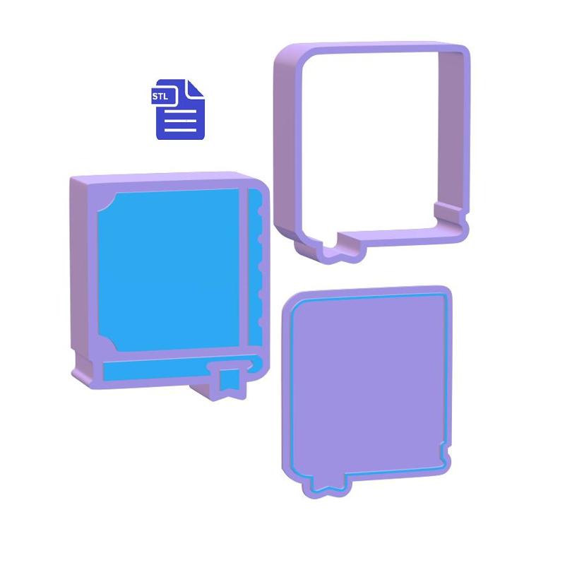 3pc Book Bath Bomb Mold