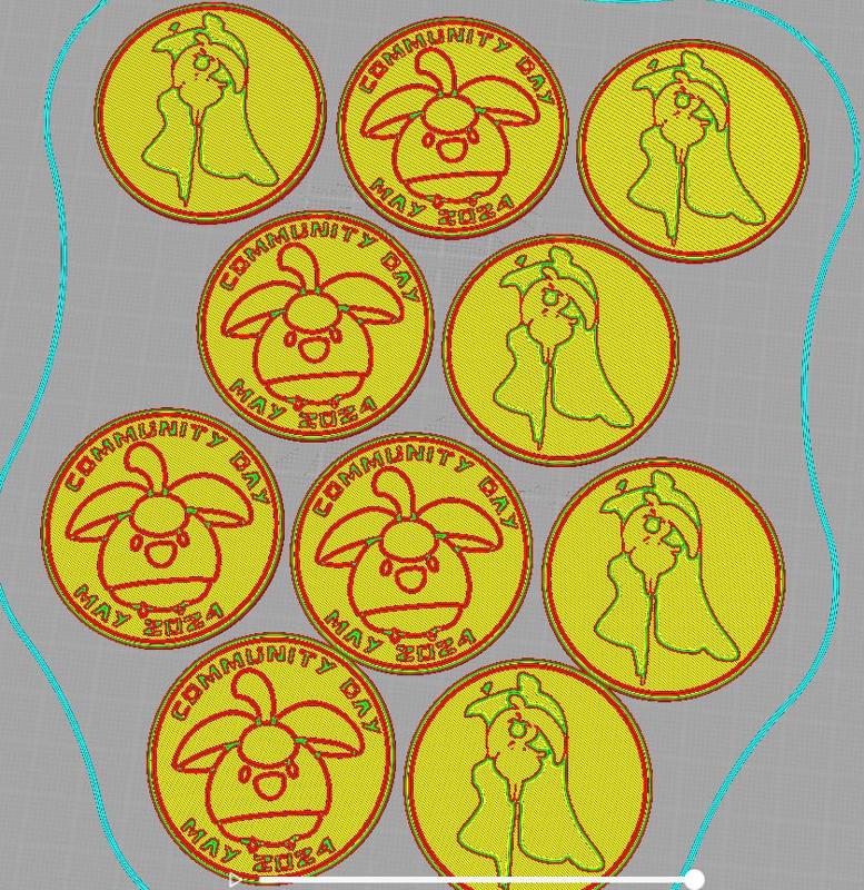 Pokemon Go Community Day #86 coin - Bounsweet