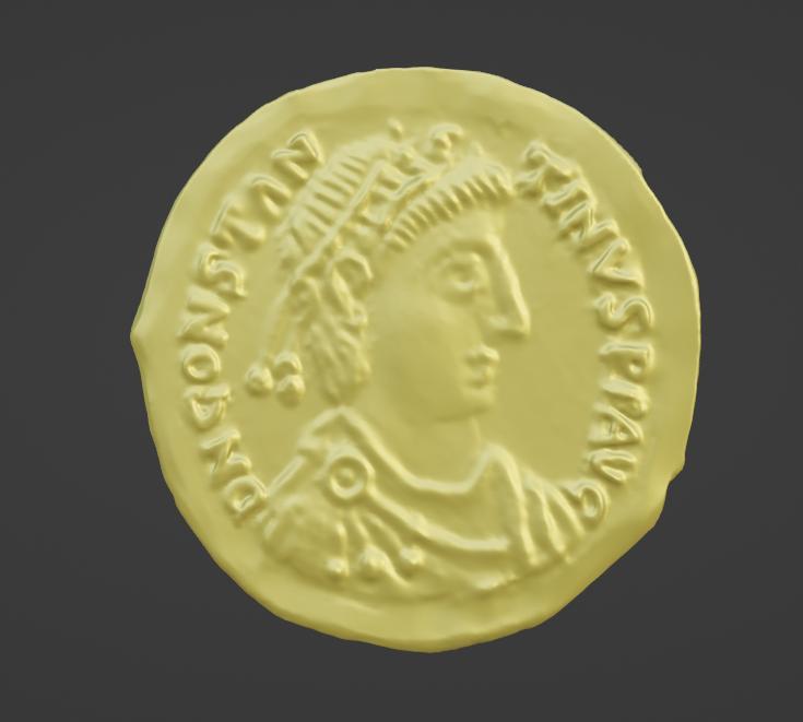 Gold Constantine III Solidus Coin