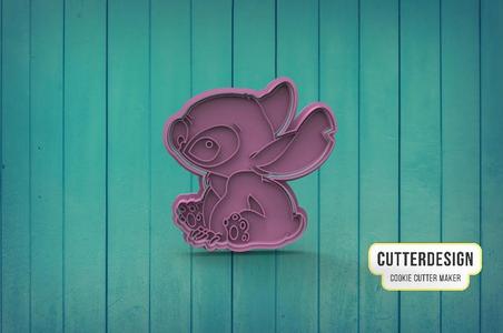 Stitch Sitting Stitch sitting Cookie cutter