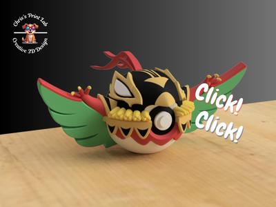 #0701 - Mega Hawlucha Clicky Pokeball