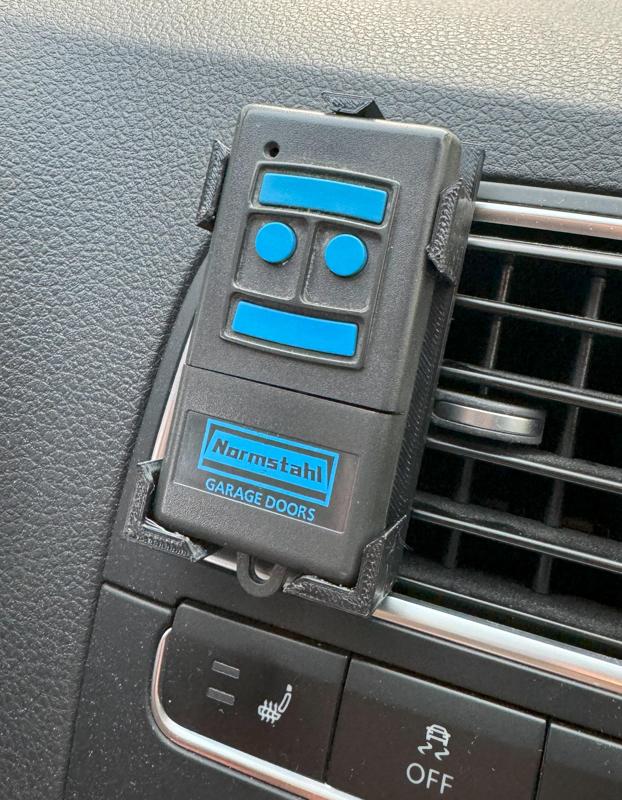 Normstahl garage door remote car holder