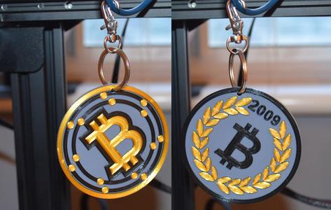 Crypto Keychain/Keyring BTC-Bitcoin