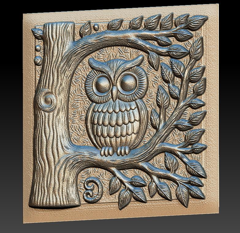 Relief of the Tree of Wisdom - owl