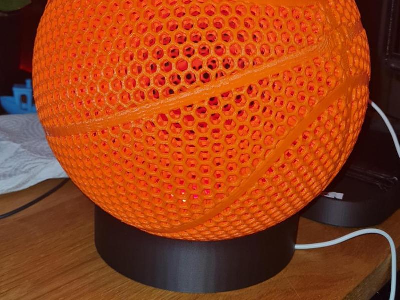 Airless Basketball Holder, Light Kit Compatible