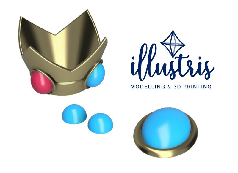 PEACH Accessories STL FILES [Super Mario Bros]