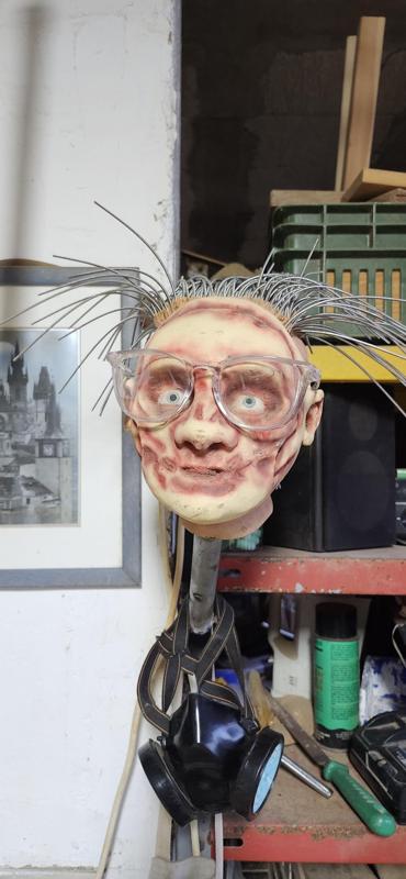 the necromancer  bust /headphone holder