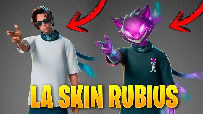 Rubius Fortnite Skin with glasses and cat face