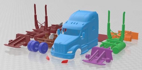 Peterbilt 587 2015 Printable Truck
