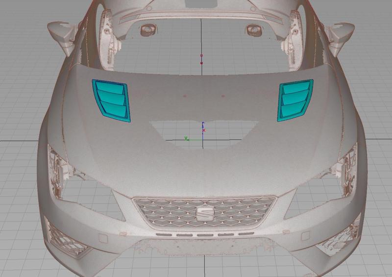 SEAT Leon CUPRA Typ5F Bonnet Vents (functional)