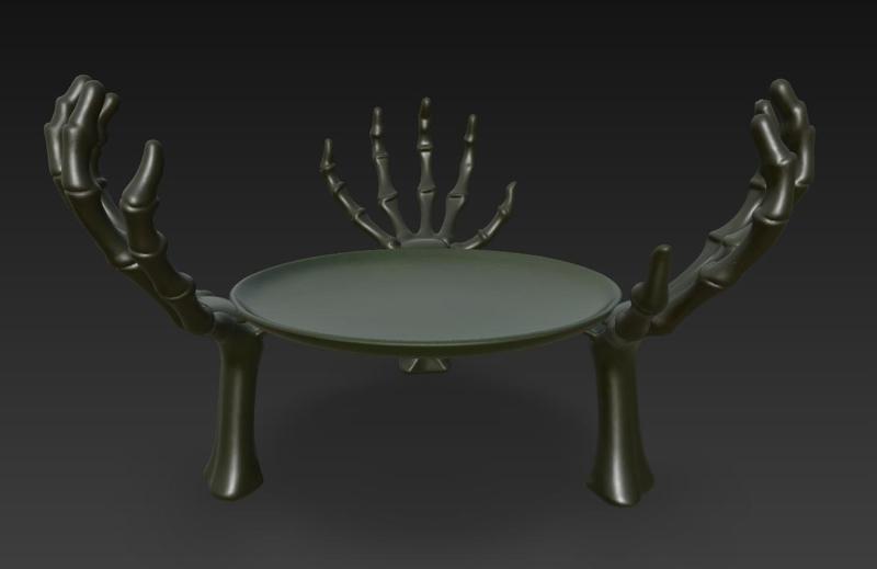 Decorative Figure Ornament Halloween Centerpiece Halloween Bones Dish