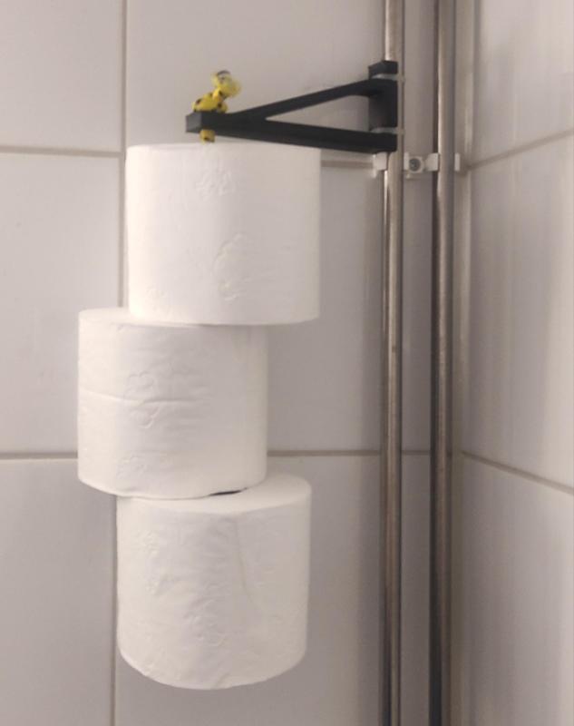 Toilet Paper Spare Roll Holder for 15mm Pipe