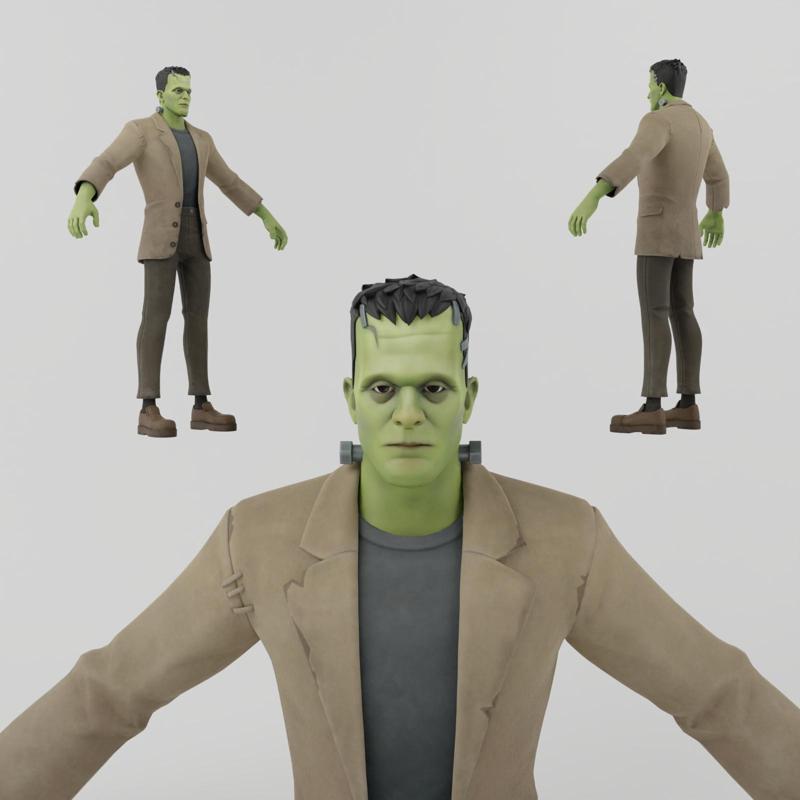 Frankenstein Lowpoly Rigged