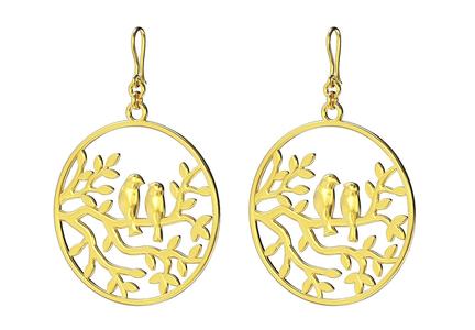 Loving Birds earring