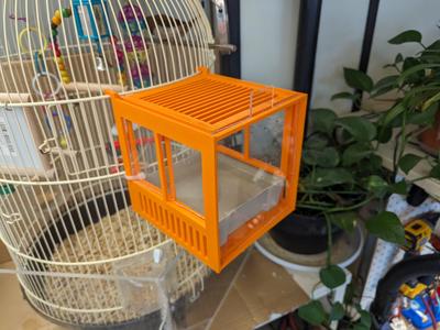 Bath for hanging birds (pinchers, canaries, lovebirds, sparrows, etc.)