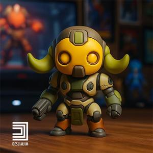 Overwatch 2 Orisa - Chibi Cute toyart