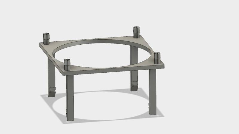 Ramps 1.4 80mm Fan Mount - no screws