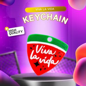 VIVA LA VIDA KEYCHAIN  shimmering watermelon